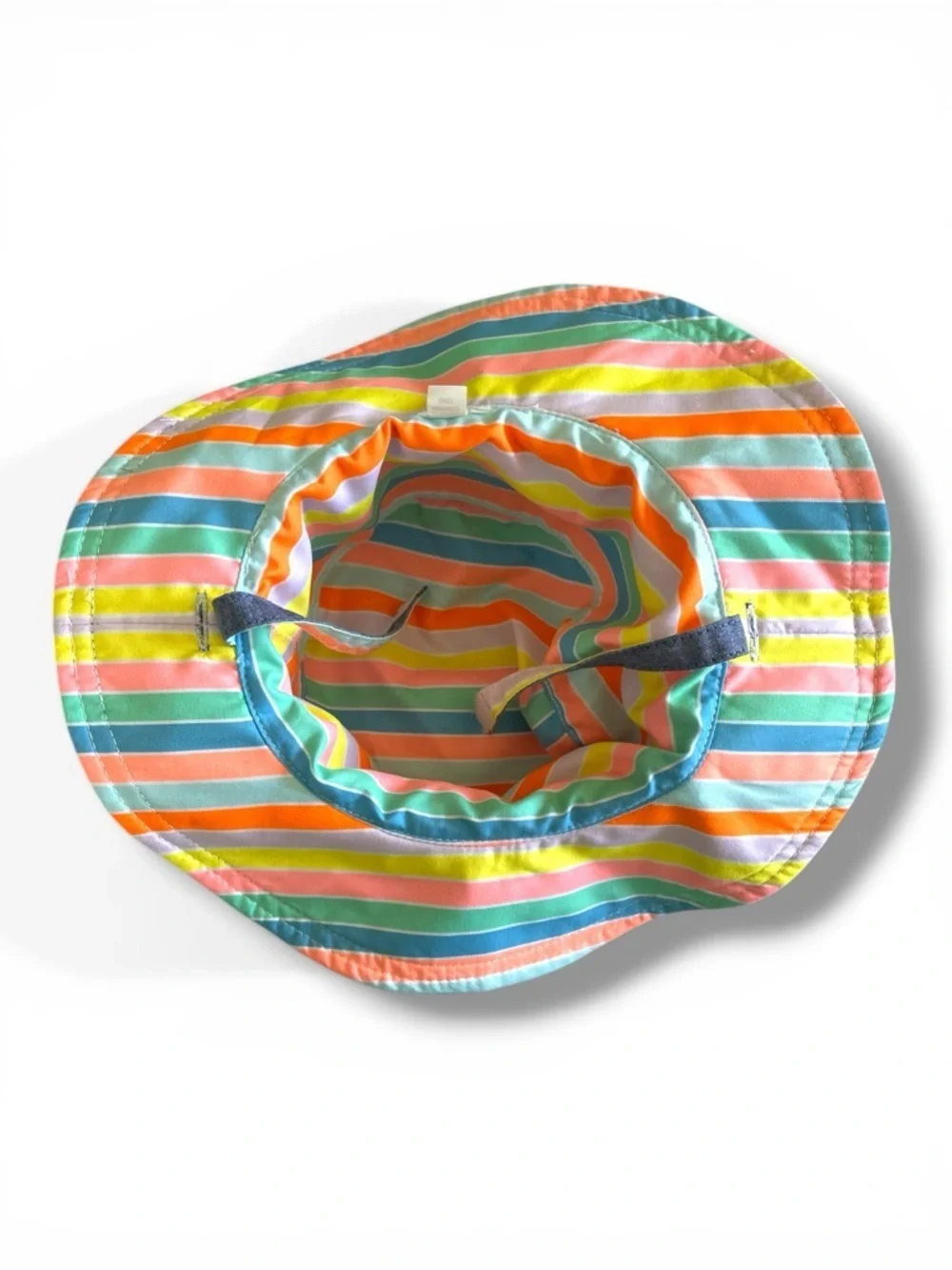 Kids Bucket Hat Rainbow Embroidered Blue Stripe Lined Sun Hat Target Toddler